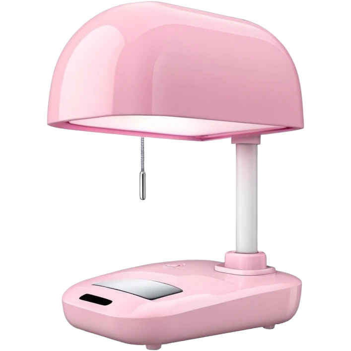 White an pink nail lamp emoji