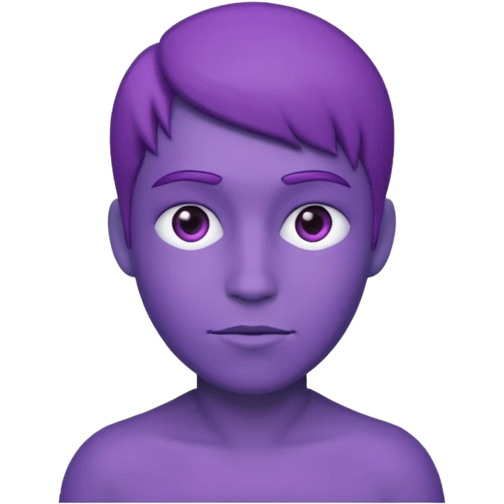 purple person no face emoji