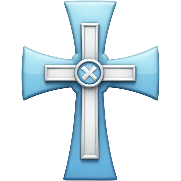 white cross with design emoji
