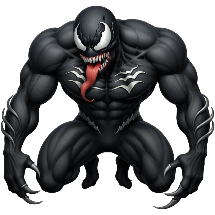 Venom crawling, no chest logo classic emoji look emoji