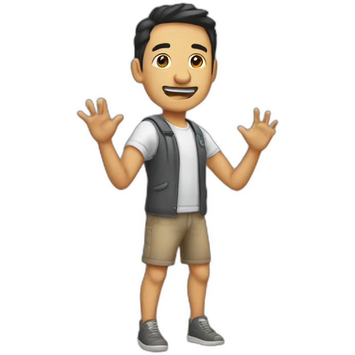 Mano haciendo un 7 emoji