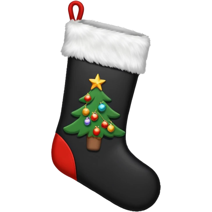black noel christmas emoji