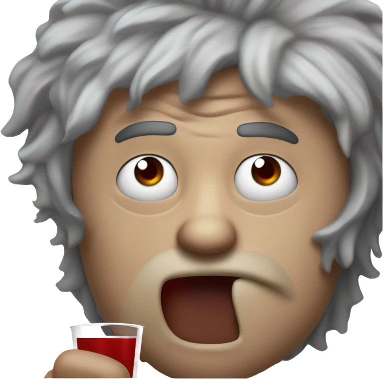 Drunk person emoji