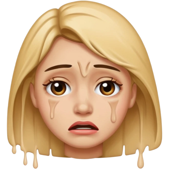 Person crying before cleaning emoji