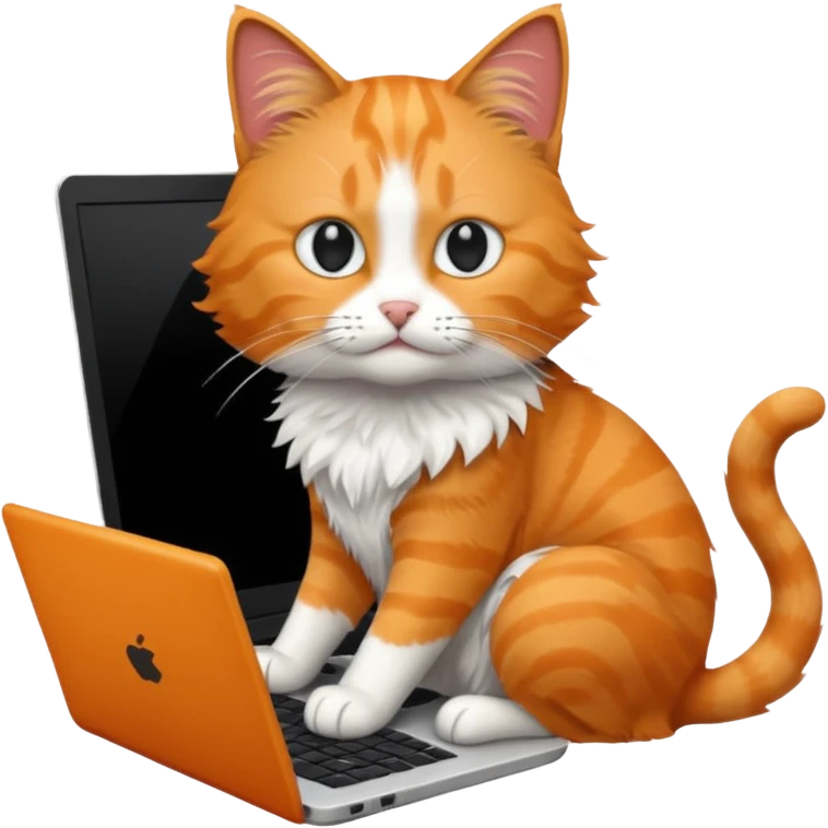 one cat repair laptop emoji