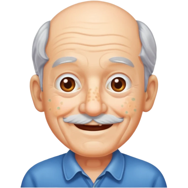 Make me a grampa with pimples emoji