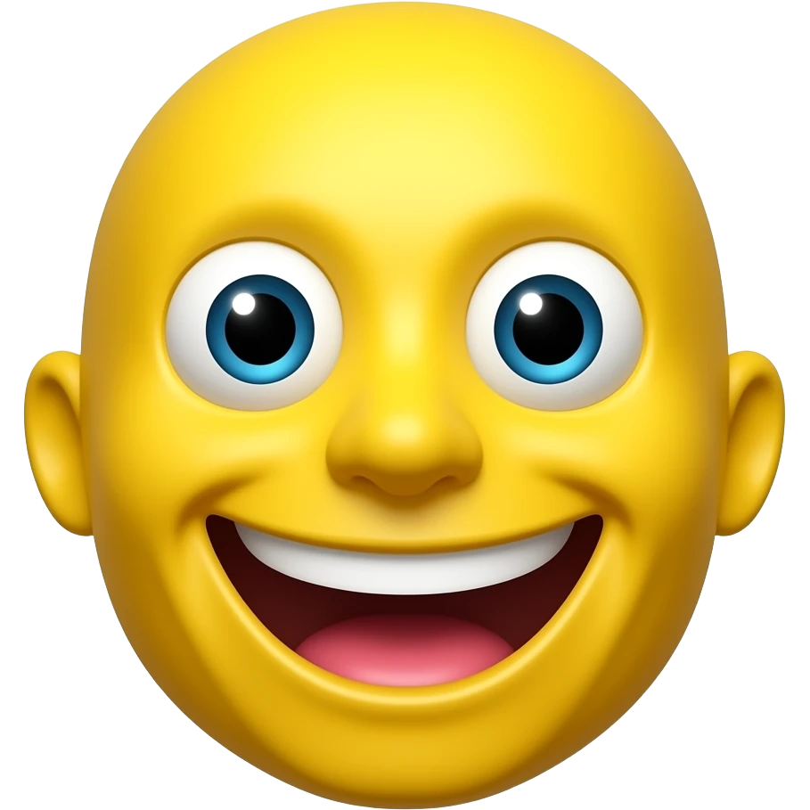 Laughing yellow face emoji