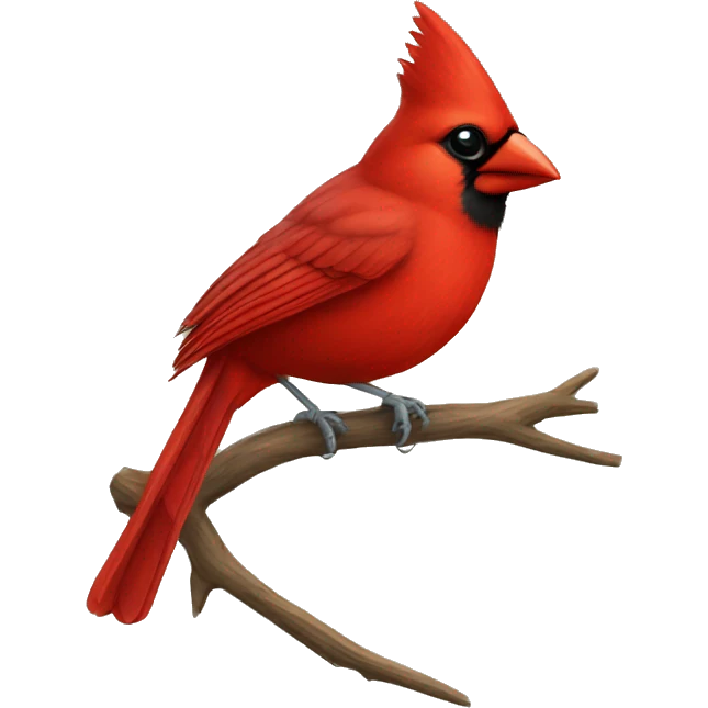 cardinal bird happy  emoji