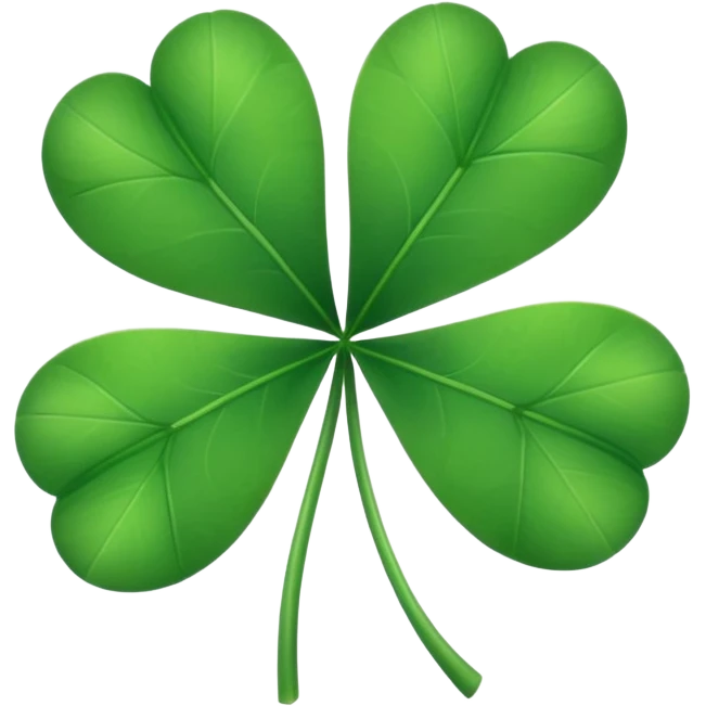 Clover white edge emoji