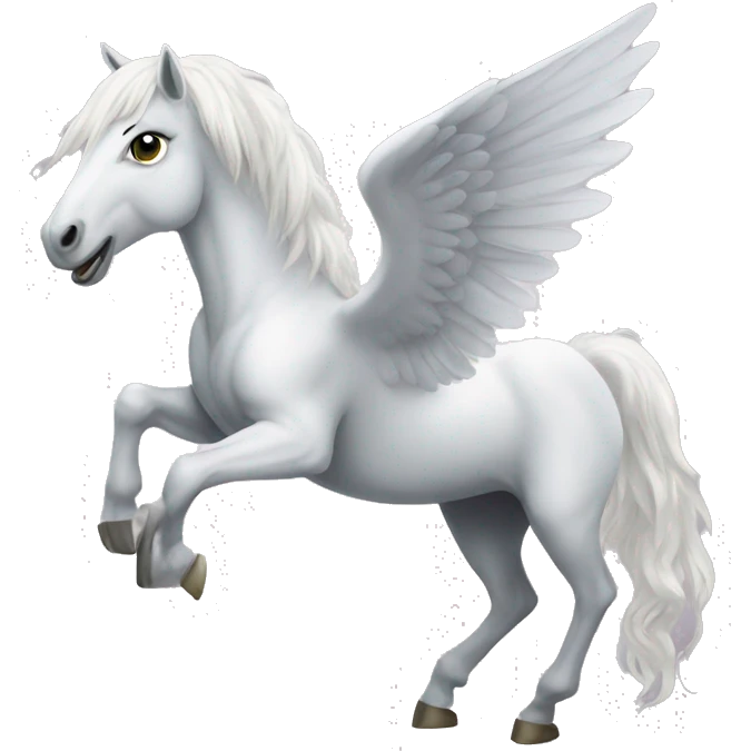Winged white horse  emoji
