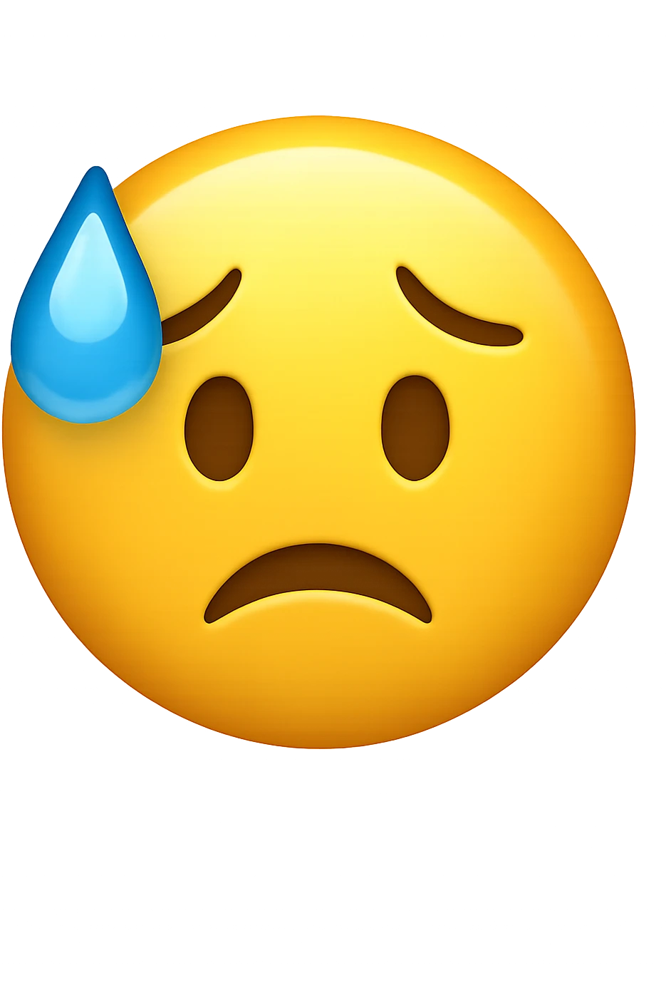 sudorazione fredda emoji stile iphone emoji