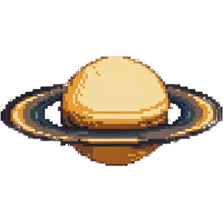 planet saturn with rings emoji