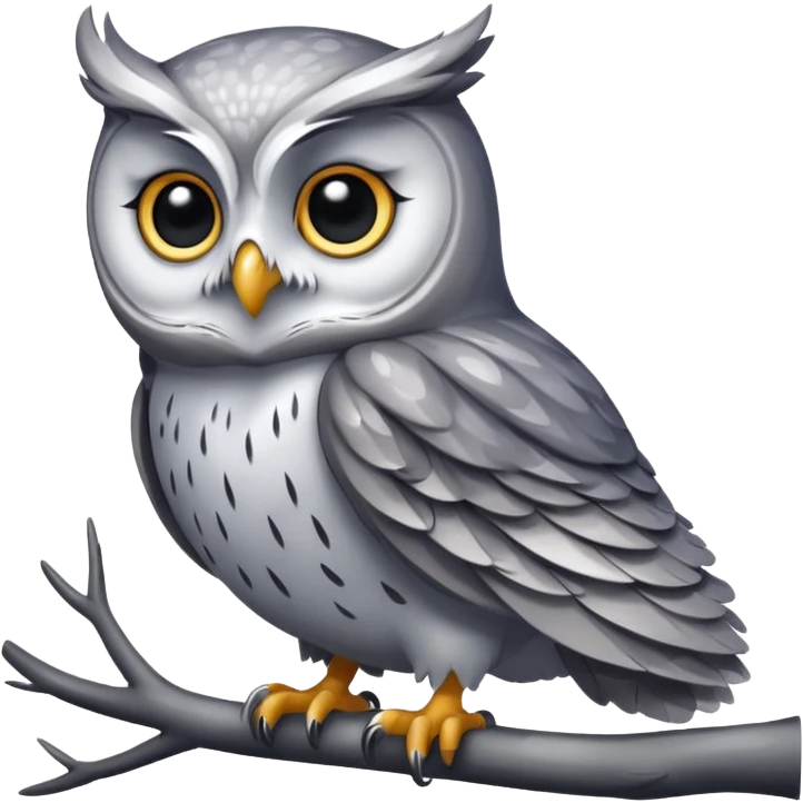 Owl moon emoji