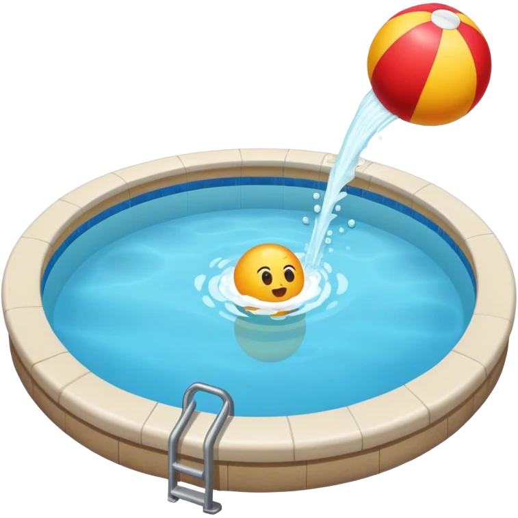 Cannonball into pool emoji