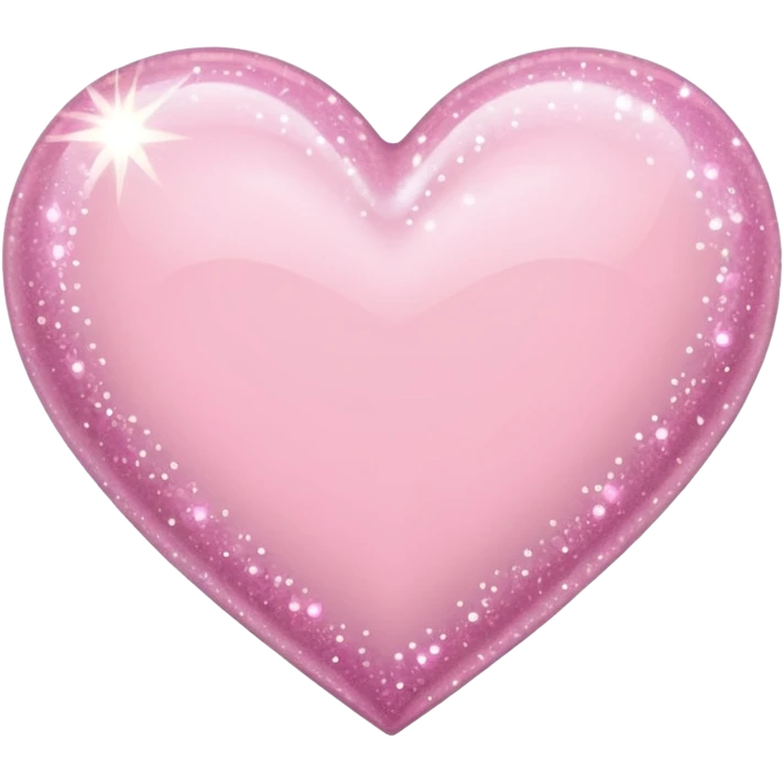 Light pink sparkle heart emoji