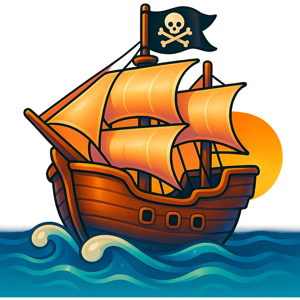 pirate ship emoji