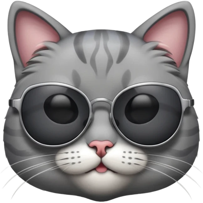 Cat wearing sunglasses emoji