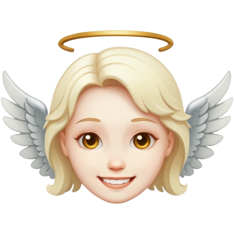 fallen angel smiling emoji