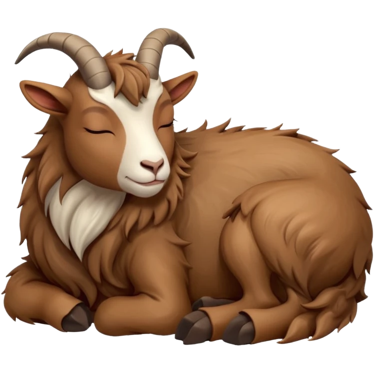 The sleeping goat emoji