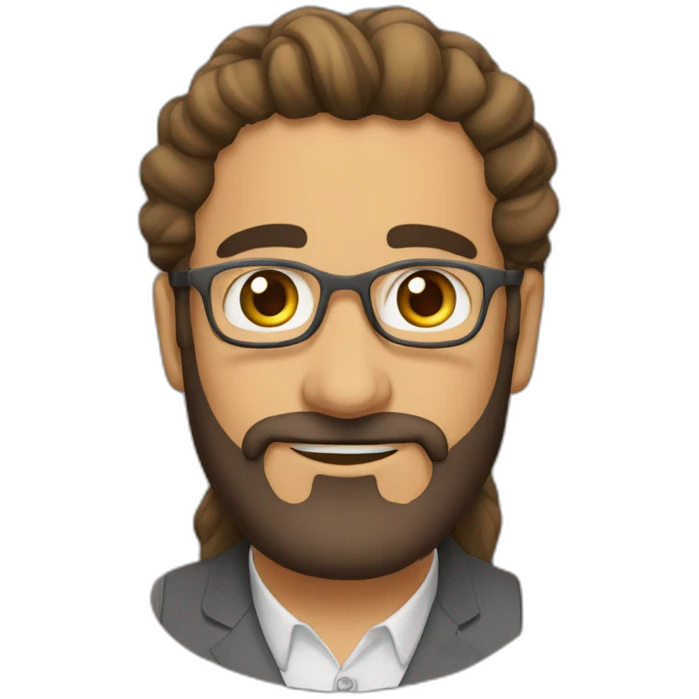 شخصية  بالاسود والخضر الفاتح emoji