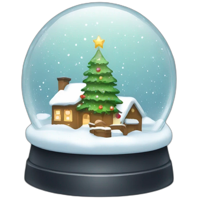 Christmas snowglobe emoji
