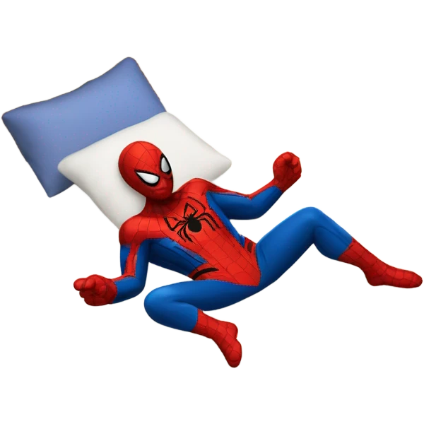 spider man sleeping emoji