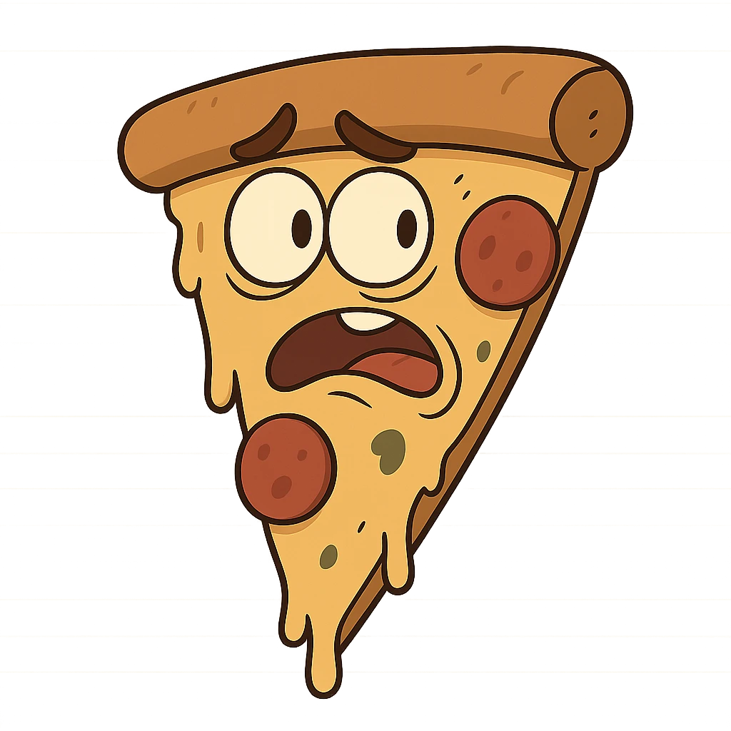 flat design style pizza slice emoji