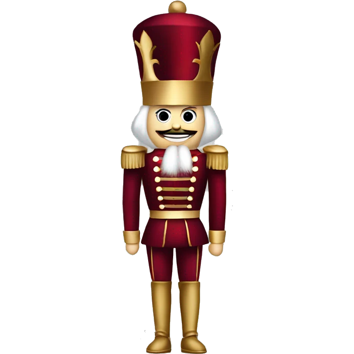 dark red christmas nutcracker full body emoji