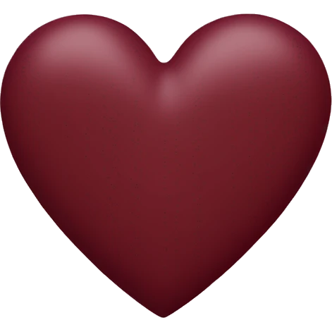 maroon hearts emoji