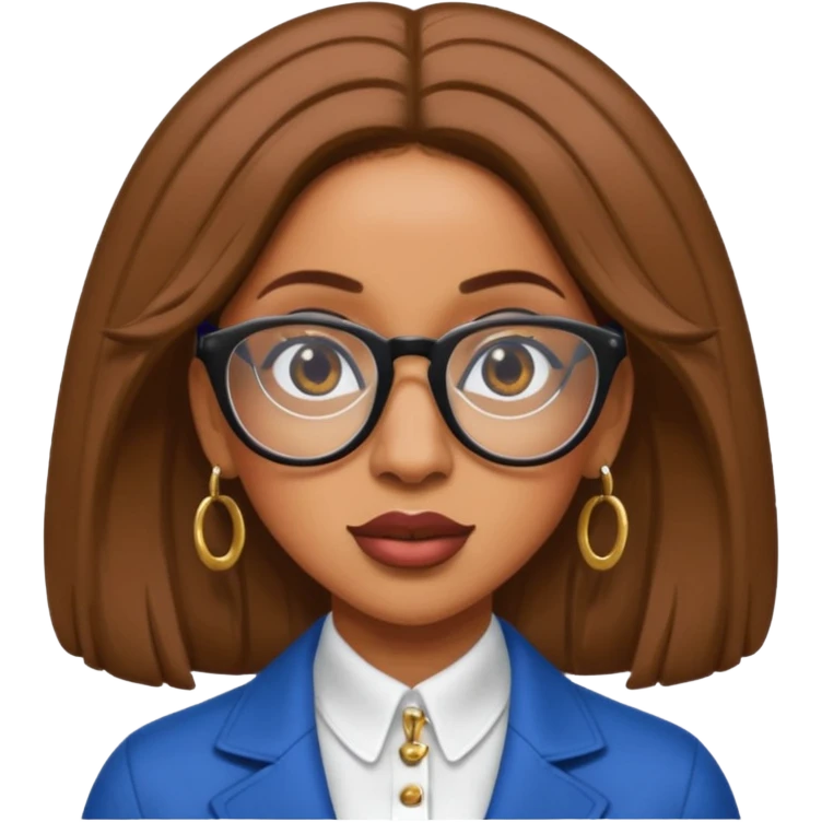 Cardi B wear glasses emoji