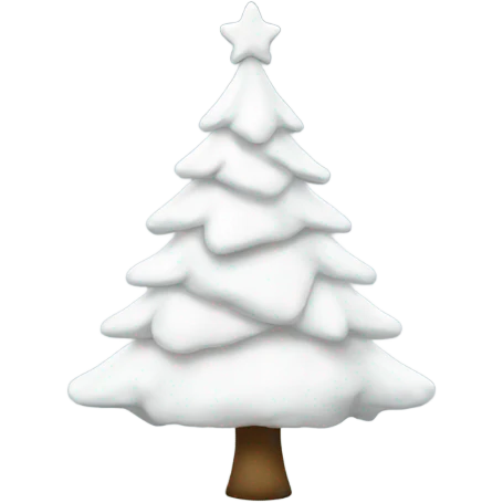 White Christmas tree emoji