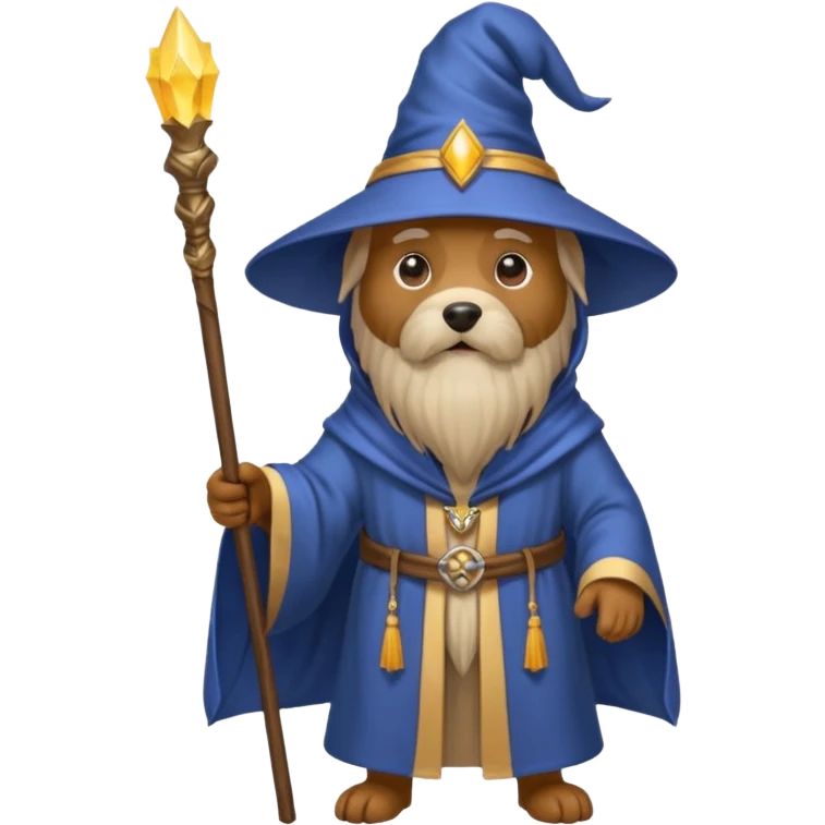 Dog wizard emoji