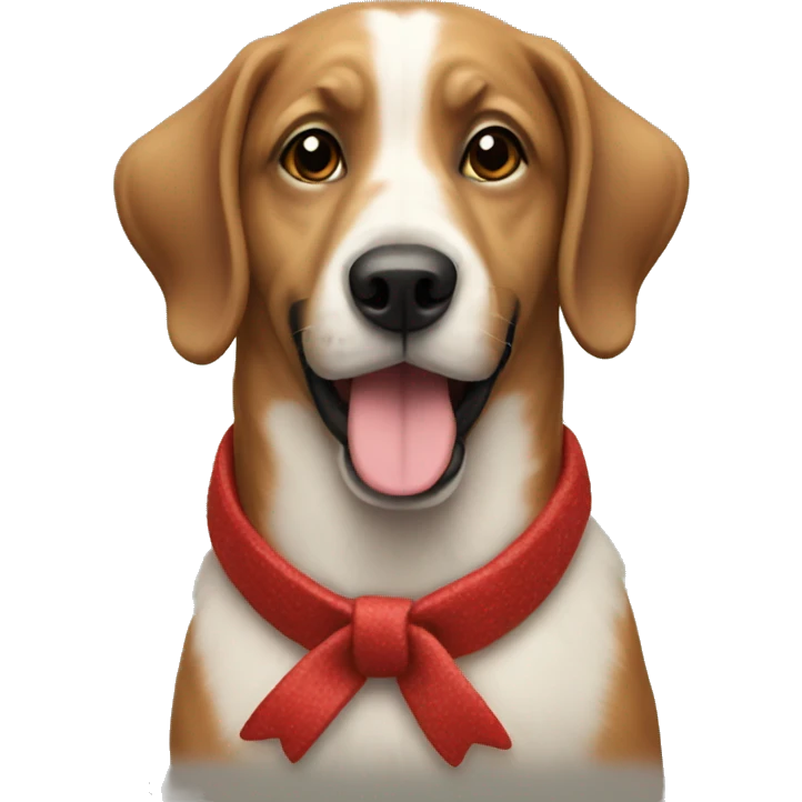 Dog chrismas  emoji