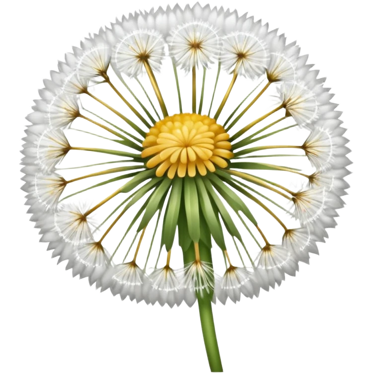white dandelion emoji