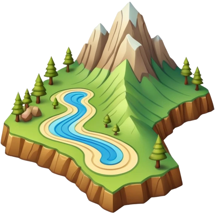 Map for hiking emoji
