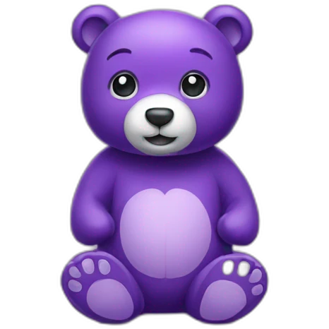 purple-cute-bear emoji