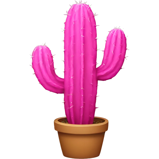 pink cactus  emoji