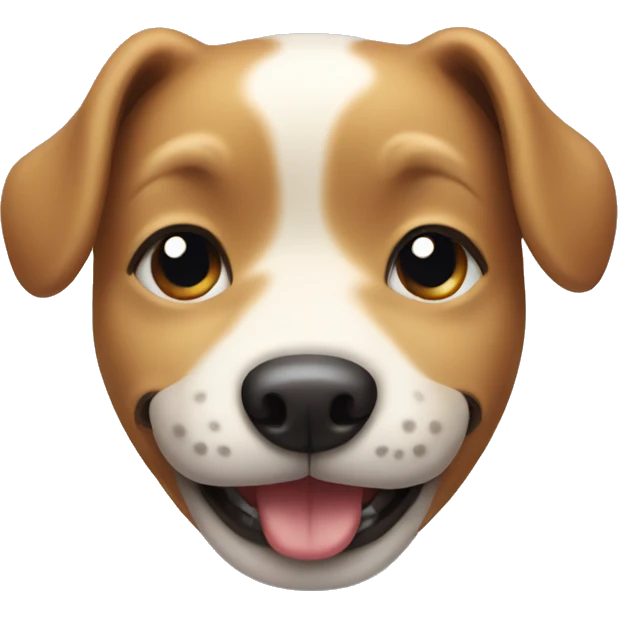 cute smiling dog face emoji