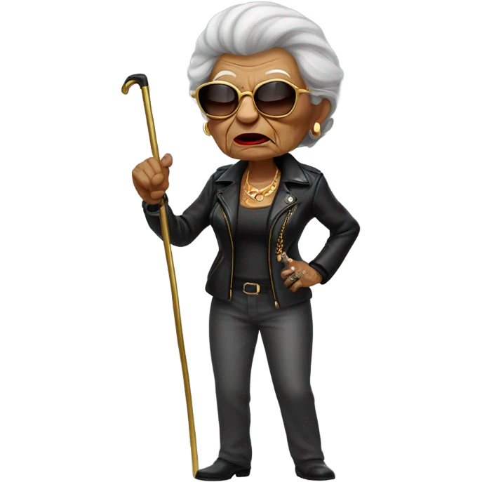 Gangster grandma emoji