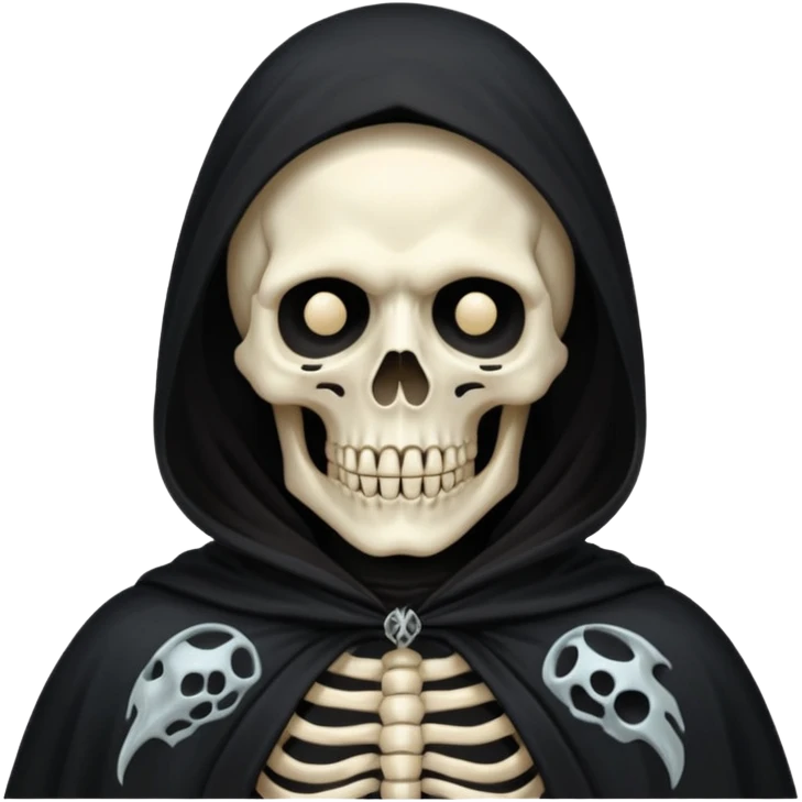 the death with black cloak emoji