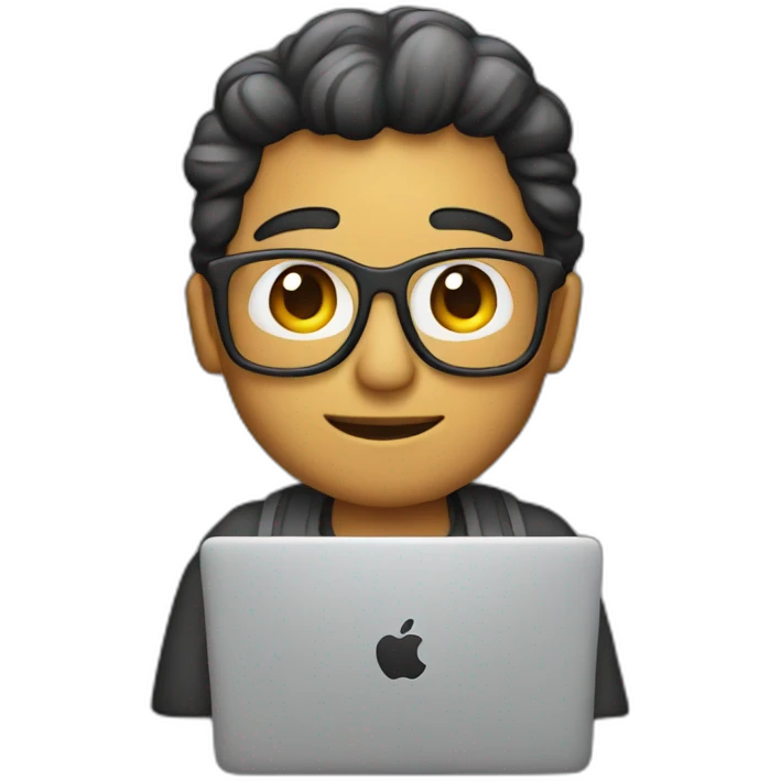 Developer with macbook emoji