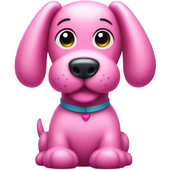 Pink balloon dog emoji