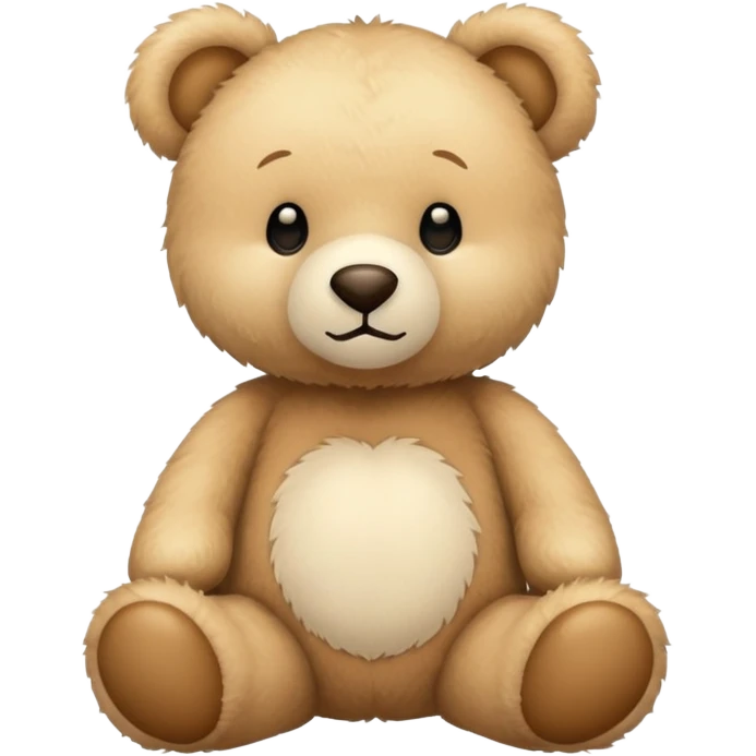 beige teddy bear emoji