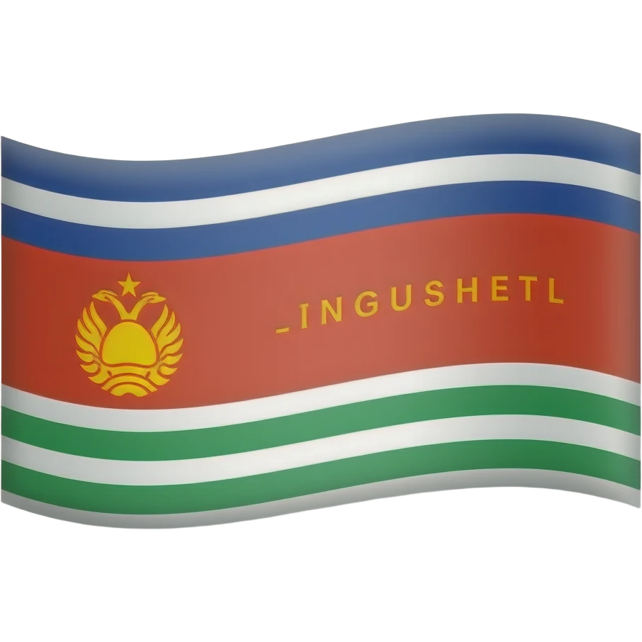 Флаг Республики ингушетии emoji