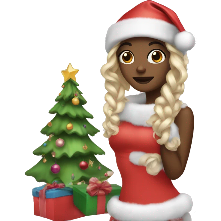 Girly christmas emoji