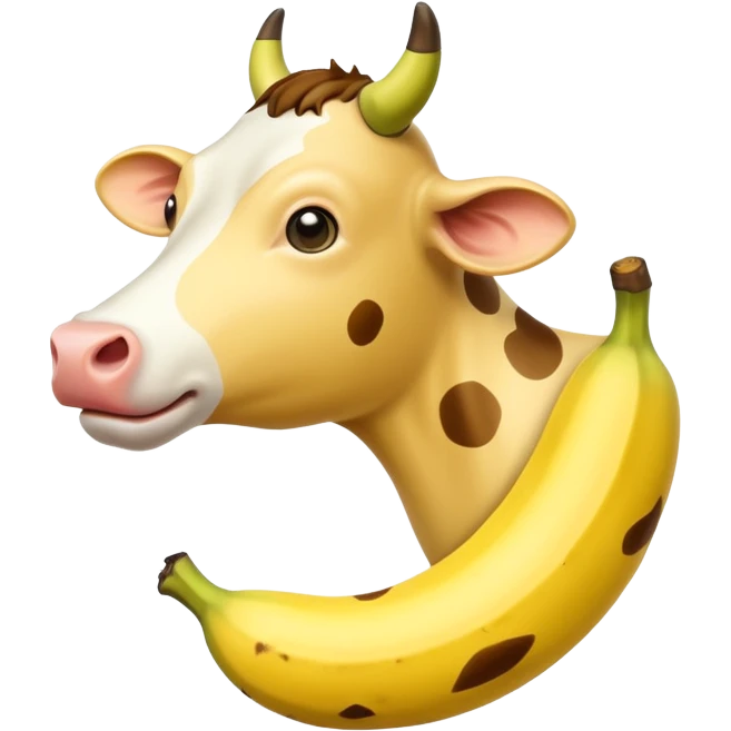 Banana cow emoji