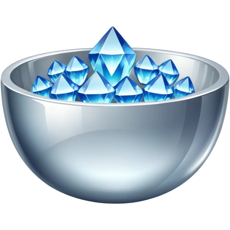 a bowl of blinged crystal emoji