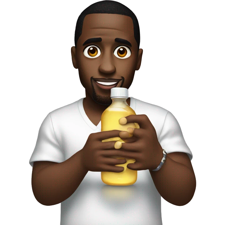 p diddy holding baby oil emoji