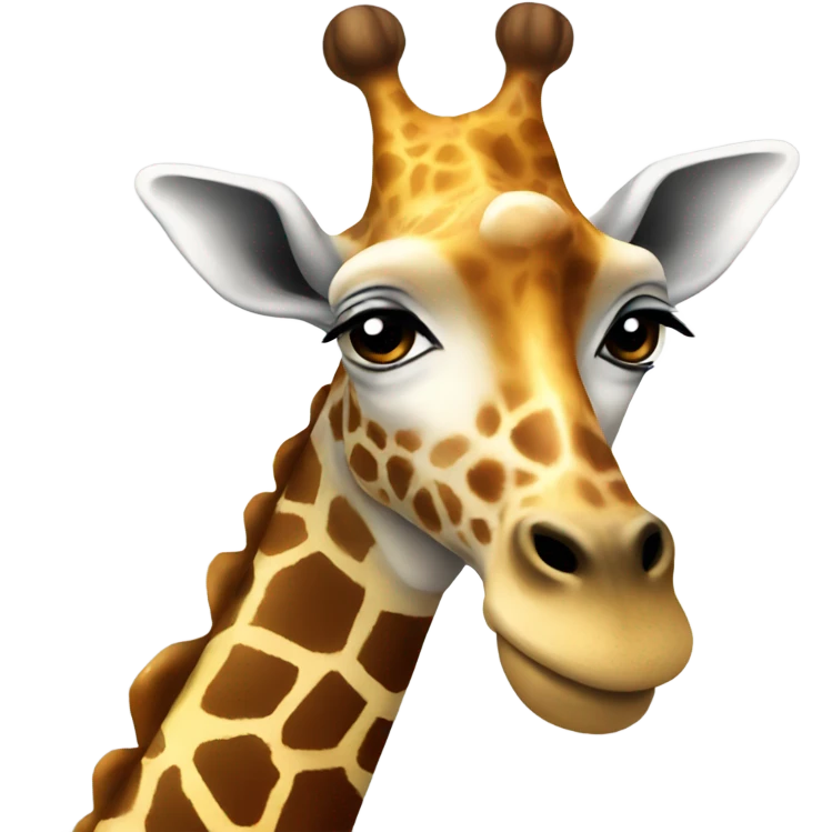 Santa giraffe emoji