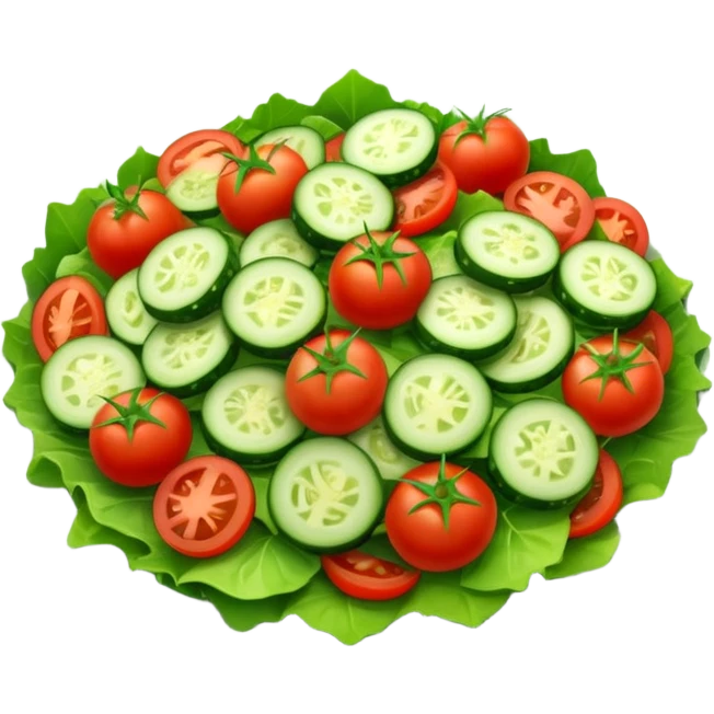 A plate of salat emoji